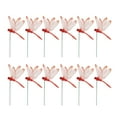 thumbnail image 1 of 12 Pieces 3D Dragonfly Garden Decor, Dragon Fly Garden Stakes Dragonflies, Garden Ornaments Patio Decoration Dragonfly Stakes with Sticks, Red, 3.3x2.16x9.8", 1 of 5
