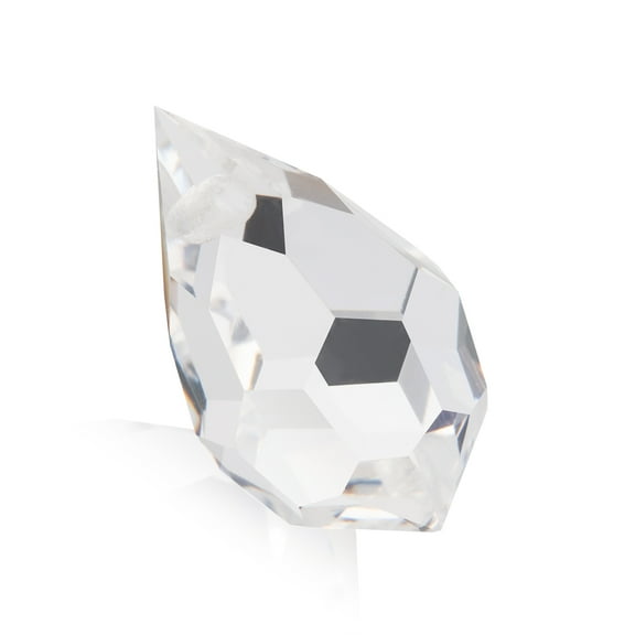 12 Pieces (9x15mm) Crystal | Preciosa Crystal Glass Faceted Teardrop Pendants