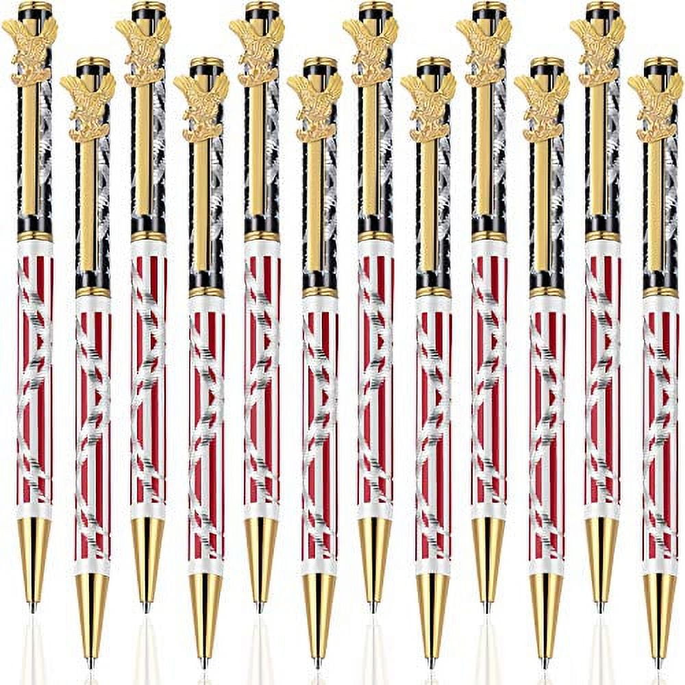 12 Pieces American Flag Pen Independence Day Ballpoint Pens Patriotic