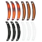 12 Pieces Banana Clip, Classic Clincher Combs for Women, 90s Banana Clips Styling Hair Accessories, Vintage Grip Comb for Fishtail Hair Fish Shape Ponytail Hold