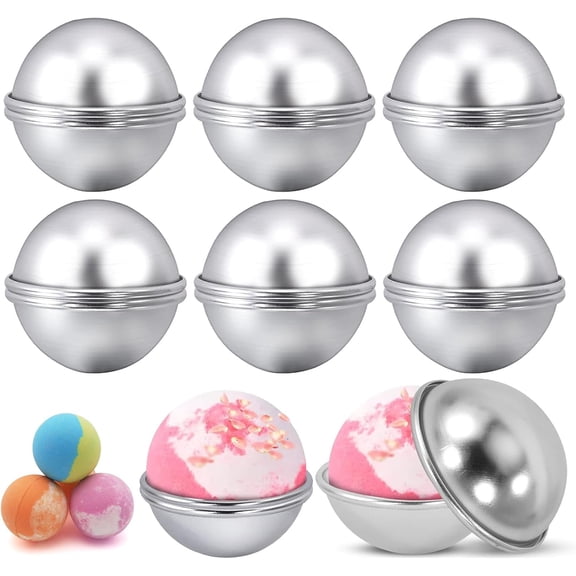 12 Pieces Bath Bomb Molds,2.1 Inches Bath Bomb Press Mold Making Kit for DIY Making Supplies,Crafting Your Own Handmade SPA,6 Set