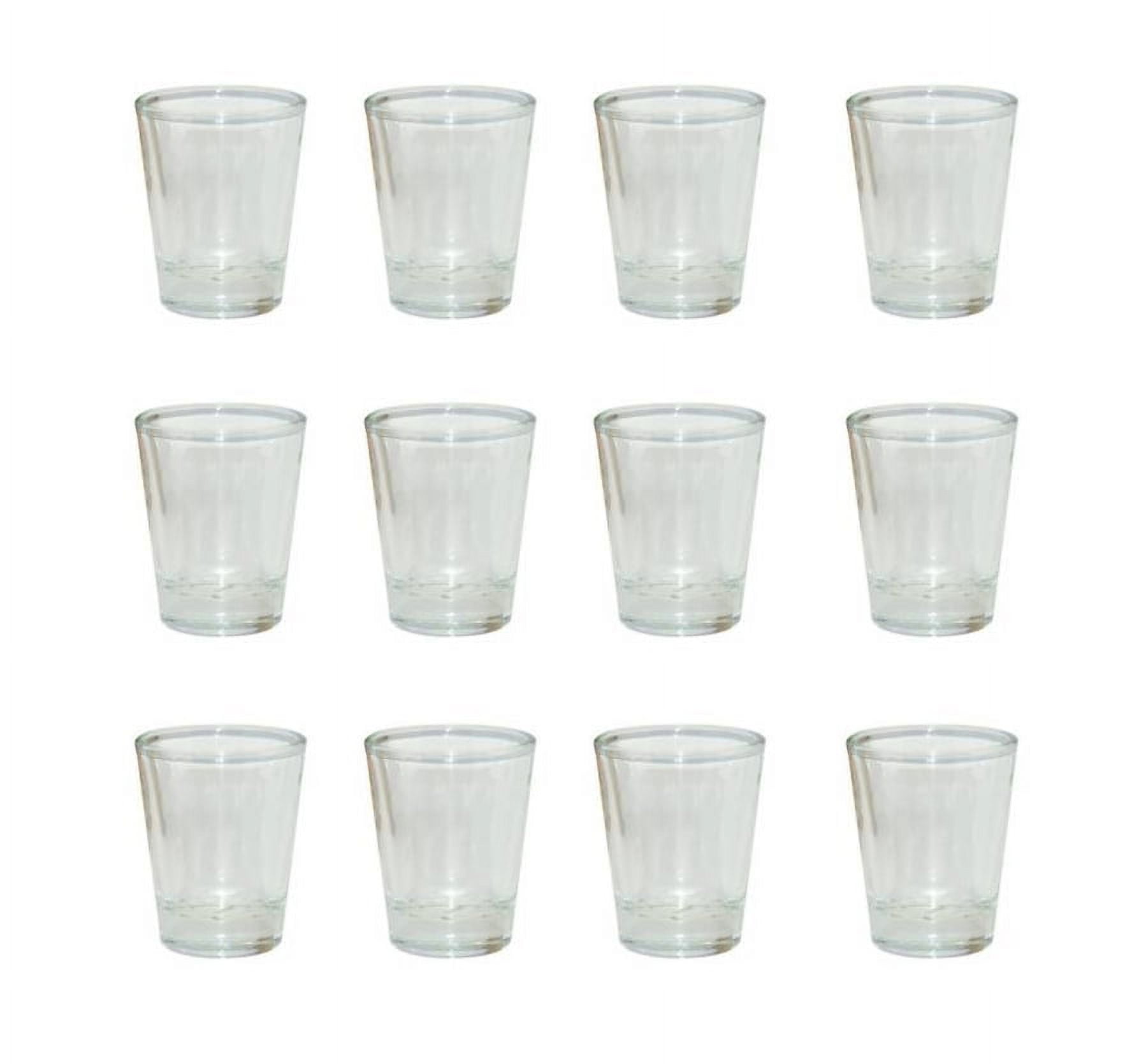 12 Pieces 1.5oz Sublimation Blank Long Shot Glass Bar drink alcohol Tequila  Brandy with Golden Rim (4'' x 2'')