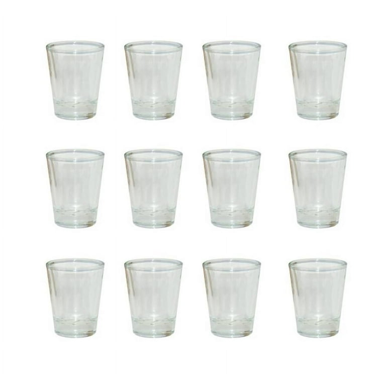 12 Pieces Blank Sublimation Clear Shot Glasses 1.5 ounces Heat Thermal  Transfer Dye Coating Logo Image Tequila 