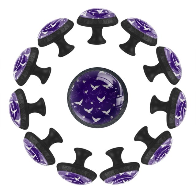 12 Knobs,Birds Flower,Door Knobs,Drawer Knobs and Pulls