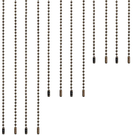 12 Pieces Ceiling Fan Pull Chain Extender Bronze Fan Chain Extension 12/24/ 36 Inches Extra Long Ceiling Fan Pull Chain