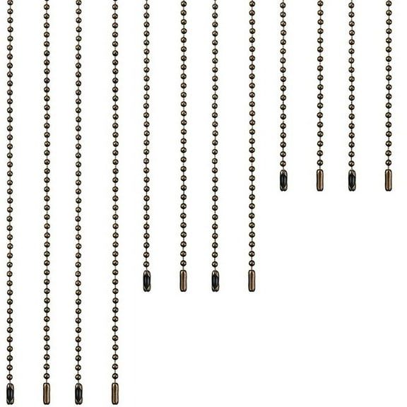 12 Pieces Ceiling Fan Pull Chain Extender Fan Chain Extension