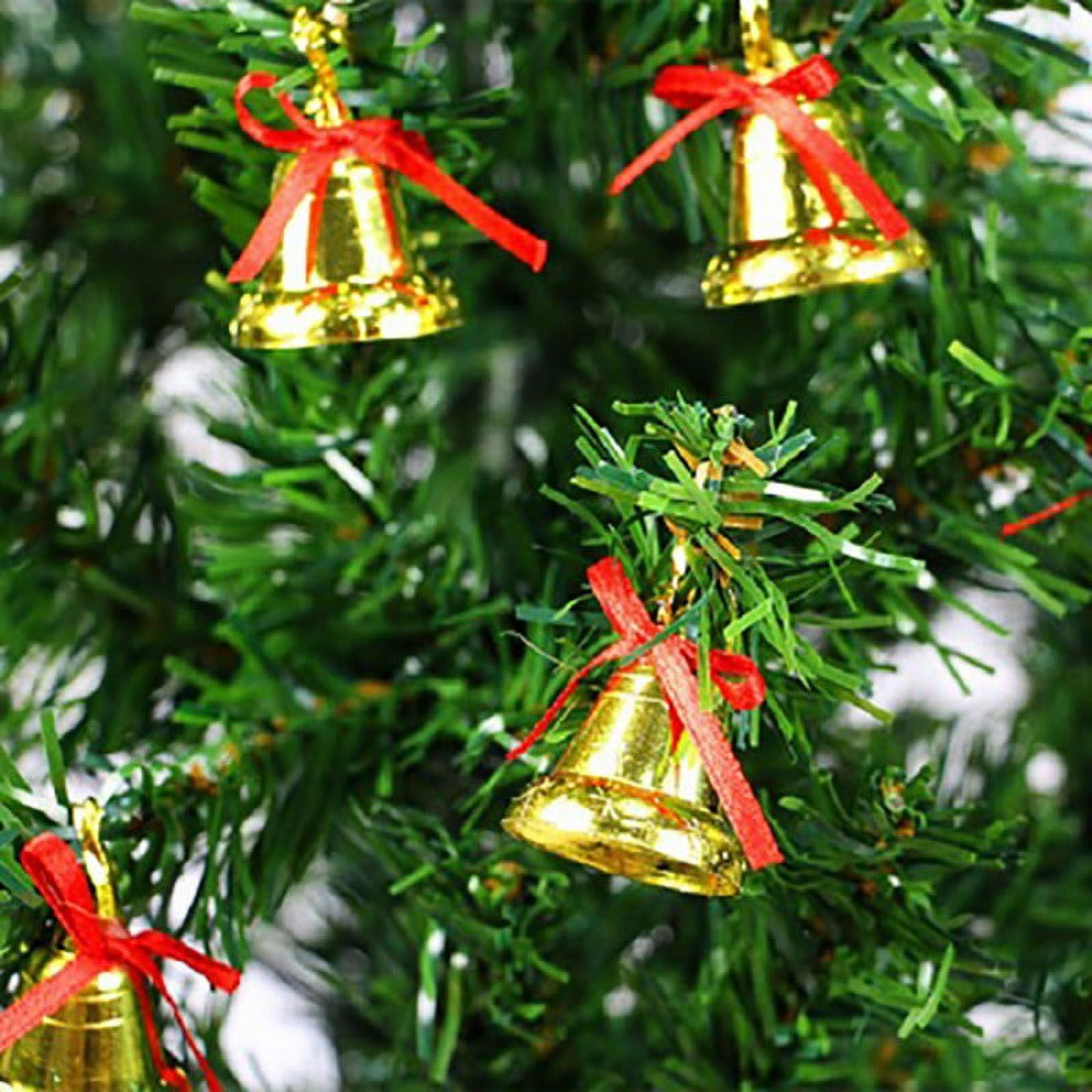 12 Pieces Christmas Little Bell Ornaments Xmas Tree Hanging Small Size