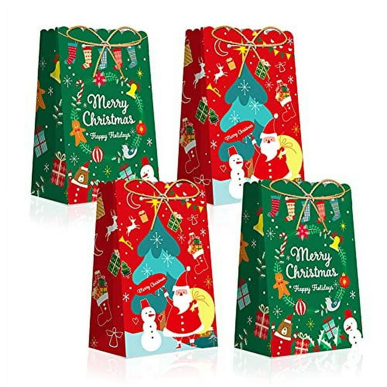 12 Pieces Christmas Paper Candy Gift Boxes Kraft Paper Gift Candy