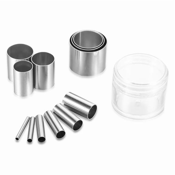 12 Pieces Circle Cutter Hole Hollow Punch Cutter Set Ceramic Dot Baking Stamps for Polymer Clay Pottery Handmade Craft