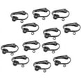 thumbnail image 1 of 12 Pieces Clip-on Earrings Converter with Loop DIY Jewelry Making Findings - Goldcoding/1493 (Color : Black), 1 of 5