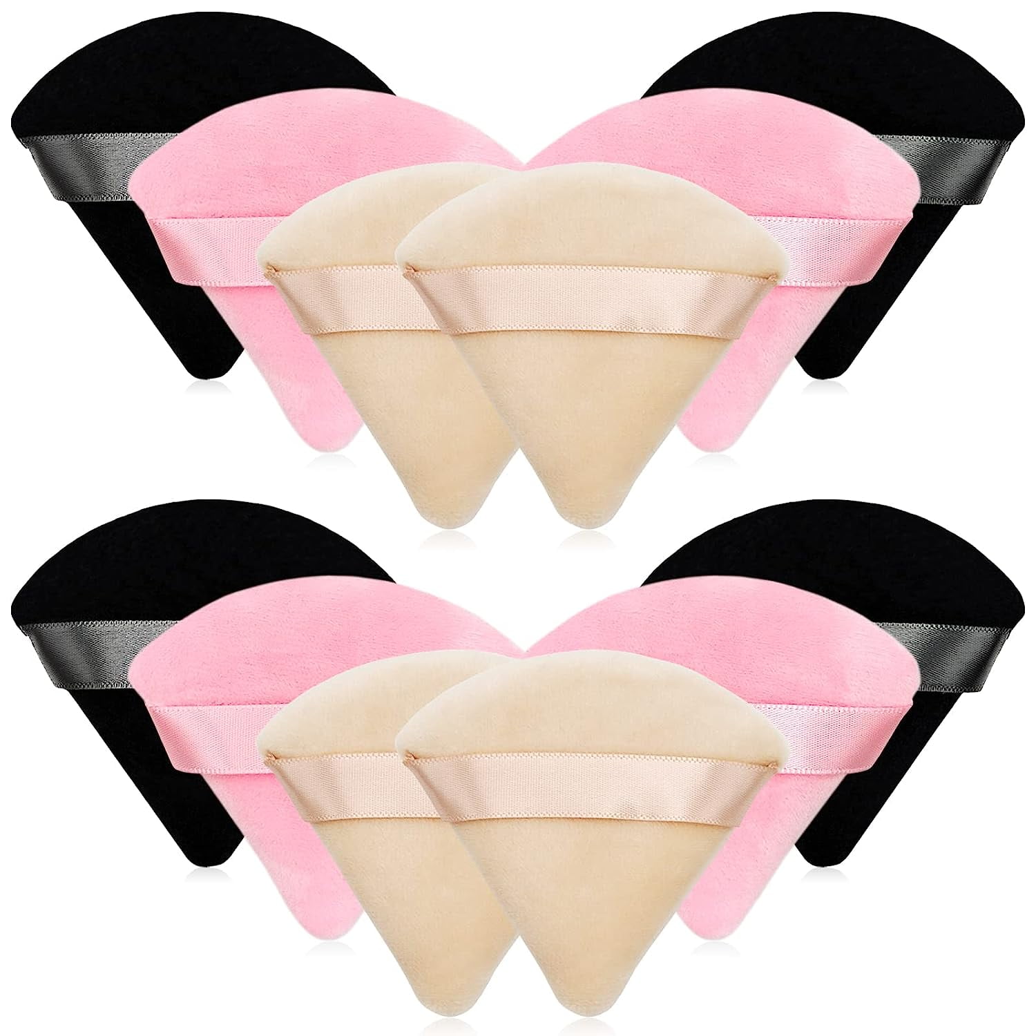 12 Pieces Cosmetic Powder Puff,2.76 inch Portable Soft Sponge Setting ...