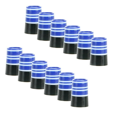 12 Pieces Custom Golf Iron Ferrules Golf Club Shaft Ferrule Golf Accessories Blue White
