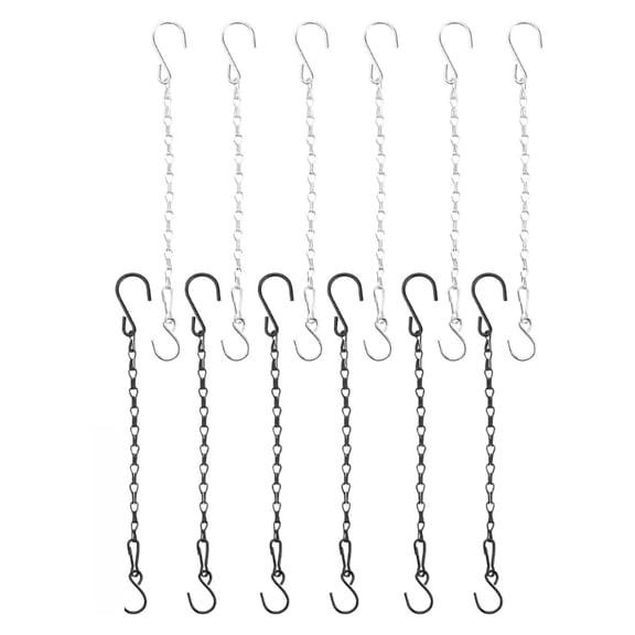 12 Pieces Decorative Metal Chains for Secure Garden Bird Feeders Plant Hangers