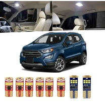 12-Pieces For  Ecosport LED Interior Light Kit for Ford Ecosport 2018 2019 2020 2021 2022 Interior LED Lighting Package   License Plate Lights Install Tool