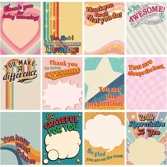 12 Pieces Empowering Sticky Note Pads 3" x 4" Motivational Educator Sticky Notes Inspirational Self Stick Note Pad Funny Sticky Notepad Appreciation Gifts for Teacher Office Student (Stylish)