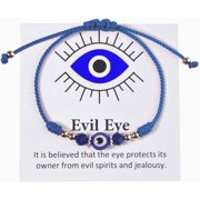 AWAREISN 12 Pieces Evil Eye Bracelets Mal De Ojo Bracelets Lucky Red String Bracelet Adjustable 7 Knot Evil Eye Bracelet Evil Eye Protection Bracelet