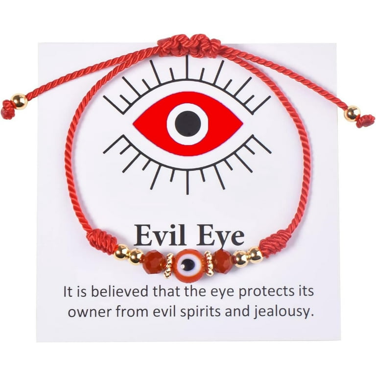 Red Bracelet With Blue Eye Meaning Red Evil Eye Bracelet For