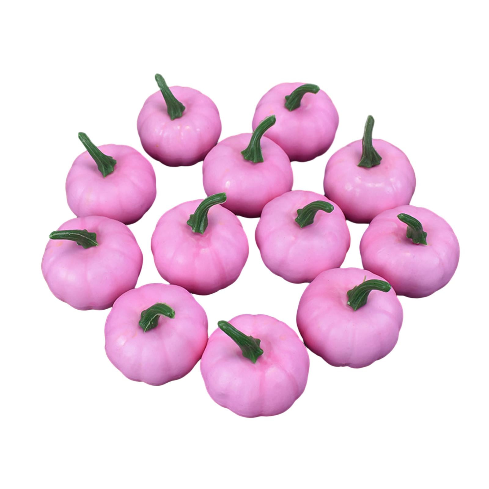 12 Pieces Fake Pumpkins Model Artificial Pumpkins DIY Children's