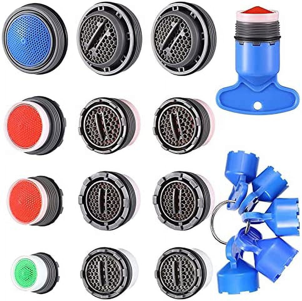 12 Pieces Faucet Aerator for Cache Aerators and 5 Pieces Cache Faucet