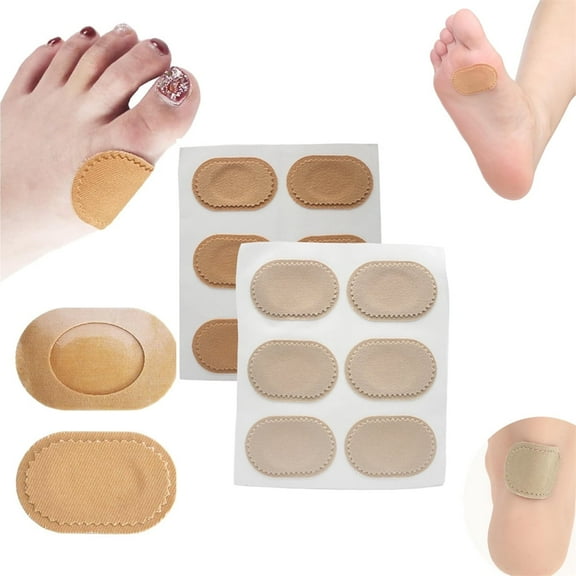 12 Pieces Foot Callus Cushion,Tutuviw Toe Cushions,Fabric Toe Bunion Protector Pads,Corn Cushions,Bunion Relief Pads for Men Women Reduce Rubbing,Friction Etc Adhesive Pads Sticky