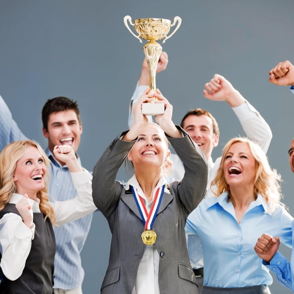 12 Pieces Gold Award Medals-Winner Medals Gold Prizes for Sports, Competitions, Party, Spelling Bees, Olympic Style, 2 Inches$$Gift Supply & Awards