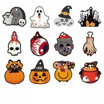 12 Pieces Halloween Decorations Hanging Swirl,Hanging Halloween Ceiling Streamers,Small Size Ghost Pumpkin Witches Swirls for Home Indoor Outdoor Party Office Decor Supplies(Orange)