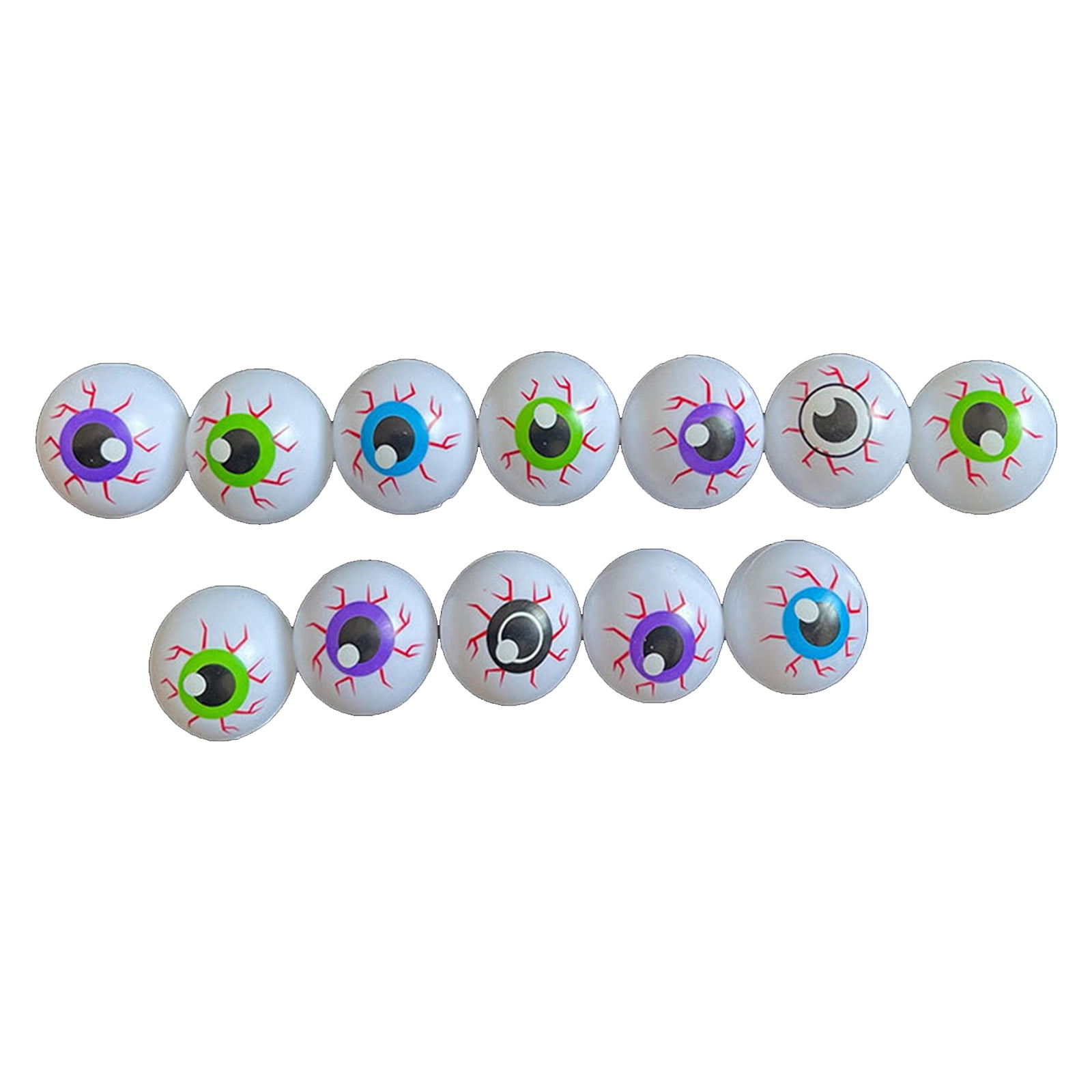 12 Pieces Halloween Eyeballs Plastic Scary Eyeballs Halloween Skeleton
