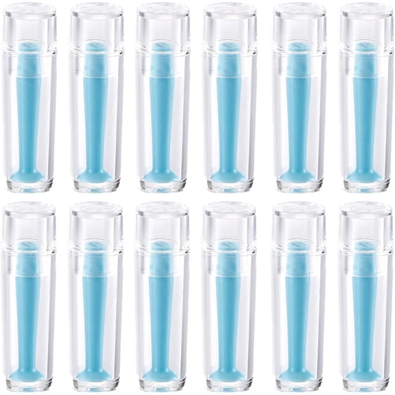 12 Pieces Hard Contact Lens Remover Tool for RGP and Scleral Lenses - Plunger Suction Cup Blue