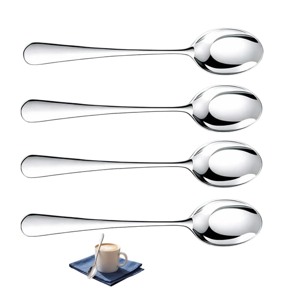 12 Pieces Heavy Duty Teaspoons Set,6.8" Tea Spoons Silverware,Food Grade Stainless Steel teaspoons,Small Spoons for Home, Kitchen, Restaurant,Mirror Polished and Dishwasher Safe