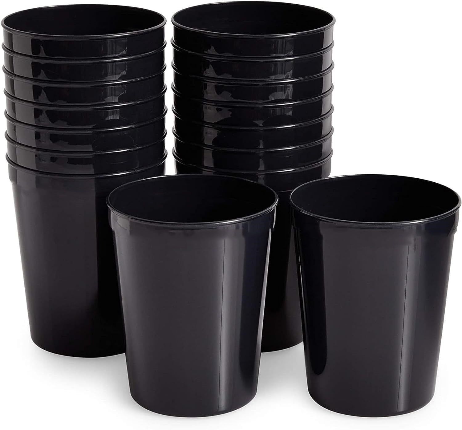 12 Pieces Kids Cups Plastic Cups, 9 oz Reusable Cups Kids Drinking Cups