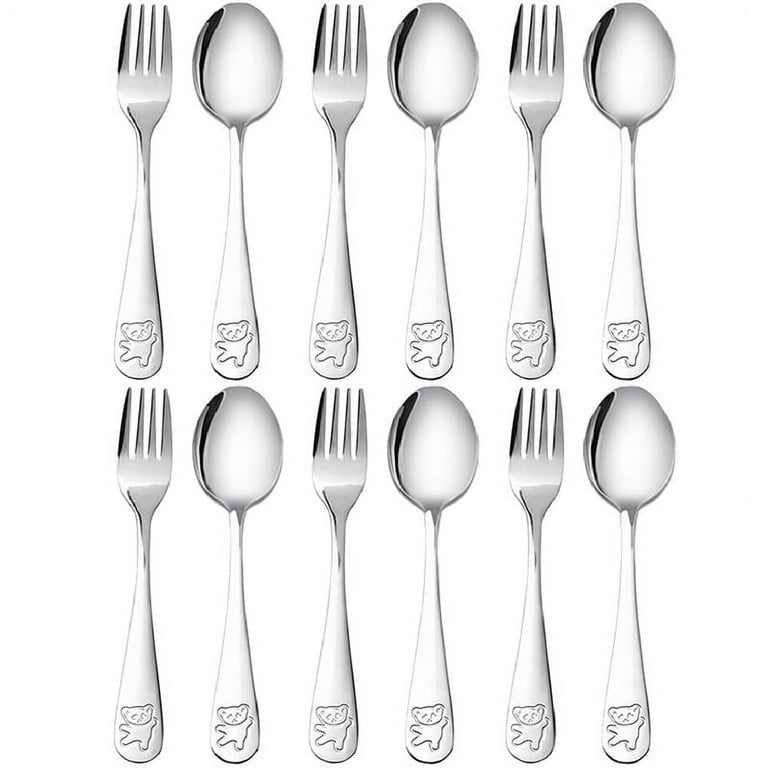 https://i5.walmartimages.com/seo/12-Pieces-Kids-Silverware-Stainless-Steel-Children-s-Safe-Flatware-Child-Spoon-and-Fork-Set-Toddler-Utensils_a8464bca-4573-49b0-9410-8726bf592819.2e7327eb87533a9a1eafba350b3b5159.jpeg?odnHeight=768&odnWidth=768&odnBg=FFFFFF