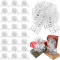 thumbnail image 1 of 12 Pieces Large Pull Bow for Gift Wrapping Ribbon Bows Presents Wedding Baskets Boxes Flower Decorations(8 Inch,White), 1 of 4
