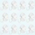 thumbnail image 1 of 12 Pieces Large Suction Cups with Hooks 2 Inch Clear Plastic Suction Cup Hooks for Glass Window Wall Holiday Party Theme Carnival Decoration Door Bathroom Kitchen, 1 of 5