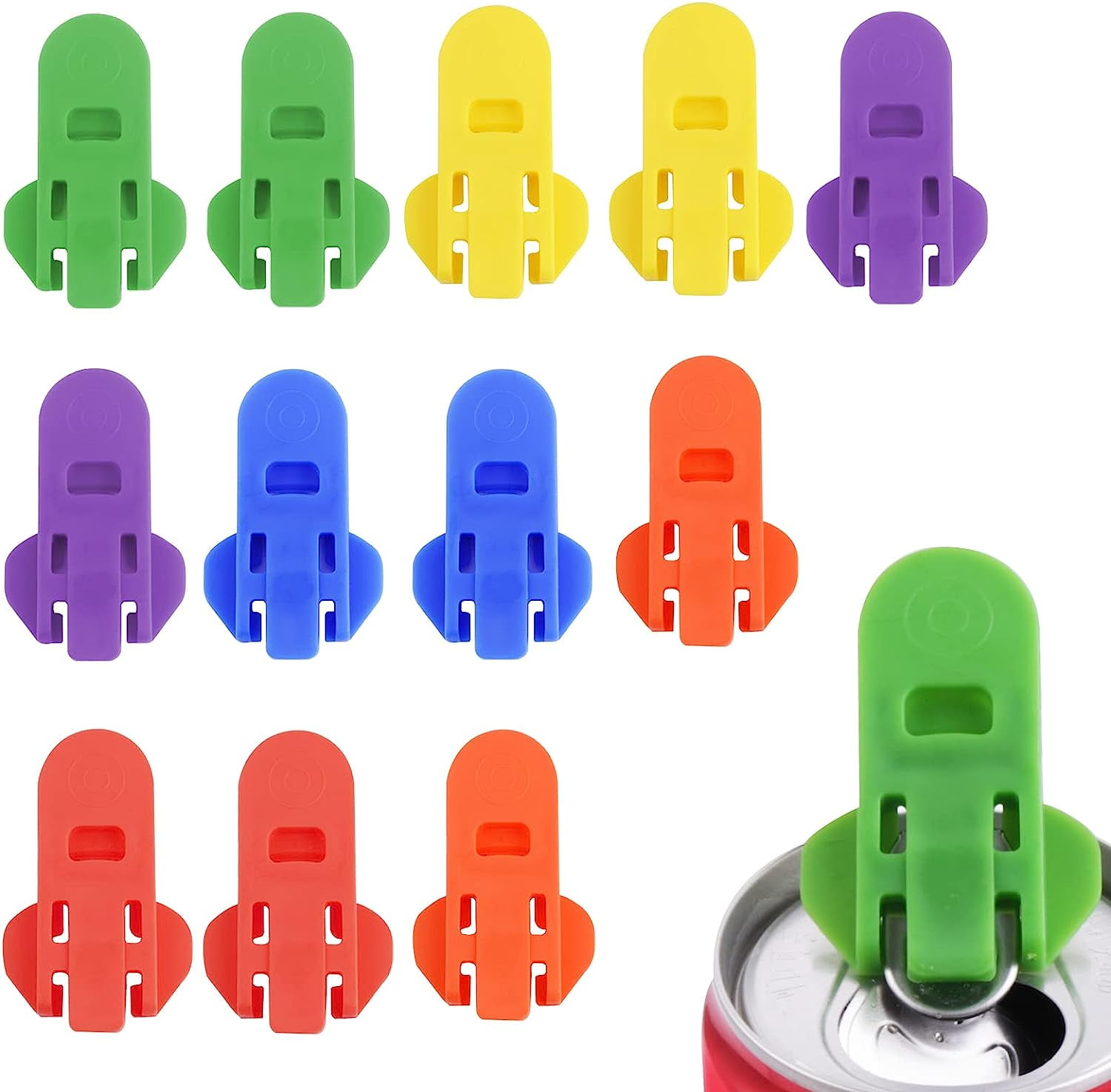 12 Pieces Manual Easy Can Opener, Soda Beer Can Opener Beverage Can Top