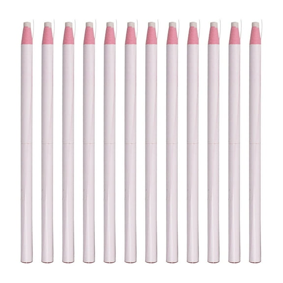 12 Pieces Markers Grease Pencils,Color Peel-Off Wax Marker Set,Multi-Purpose Marking Tools for Glass,Textiles,Wood,Metal,Multi-Purpose Marking Tools for Drawing,Crafts and DIY Projects(White)