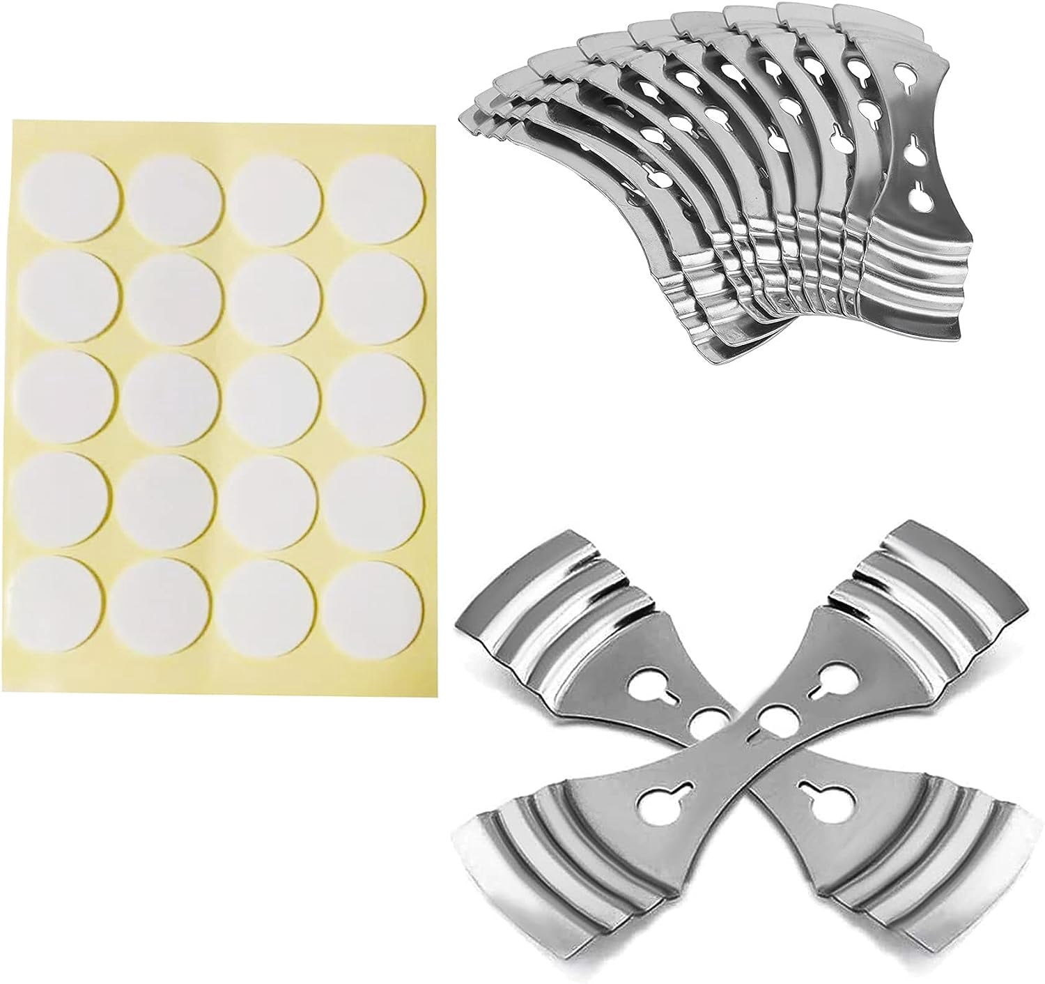 20-Pack Stainless Steel Candle Wick Holders - Upgraded Centering Clips For Candle Making, 4.1 Inch Length