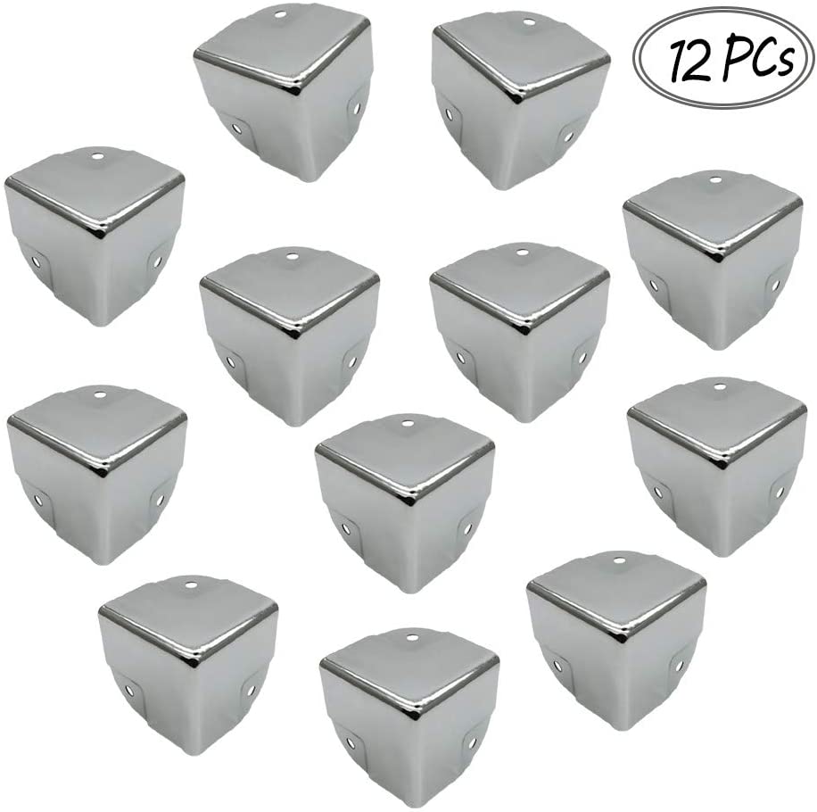 12 Pieces Metal Corner Protectors Corner Protector Brackets Edge
