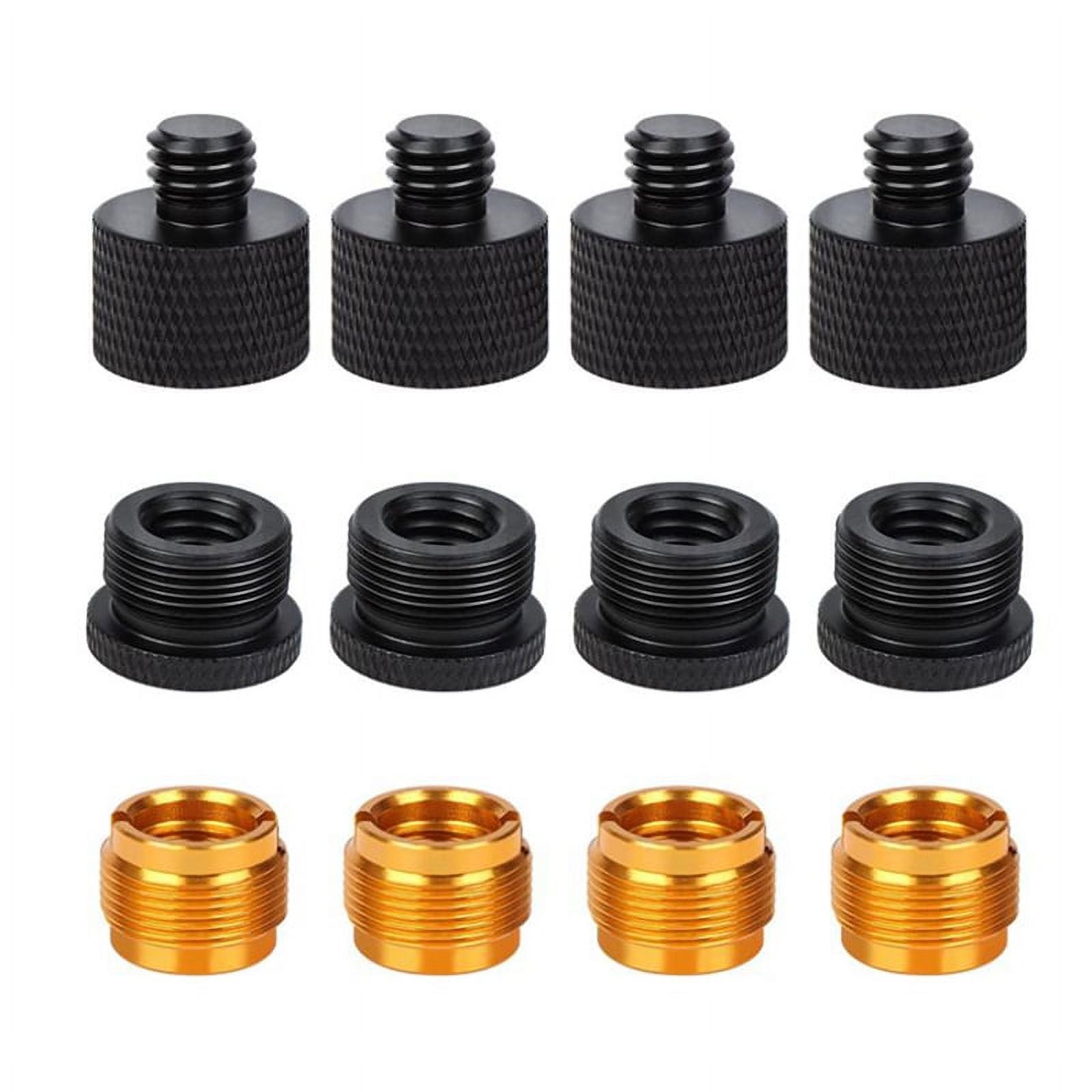 12 Pieces Mic Thread Adapter Set Mic Stand Adapter 5/8 Female To 3/8