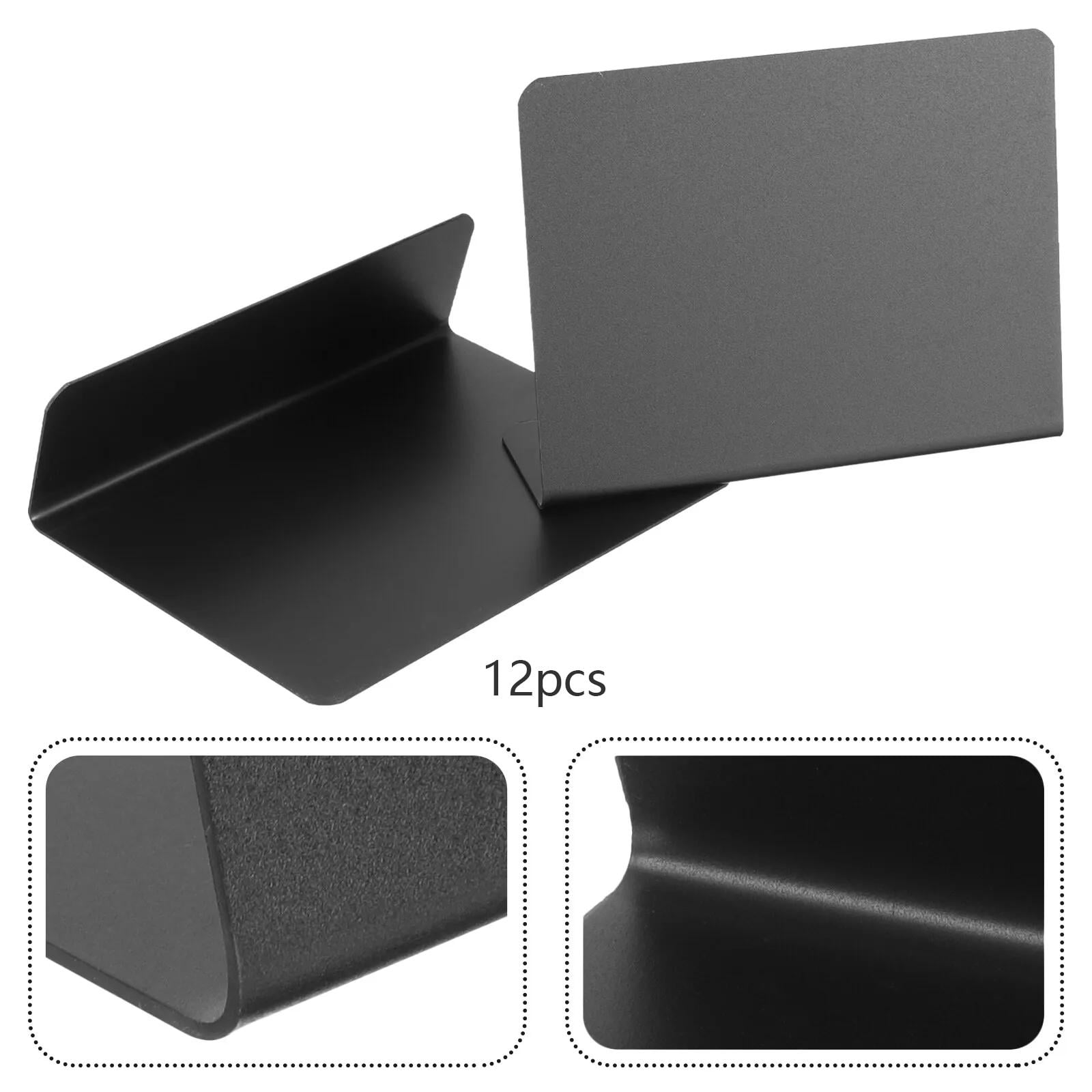 12 Pieces Mini Chalkboards Signs, Blackboard Tag L Shaped Price Tags