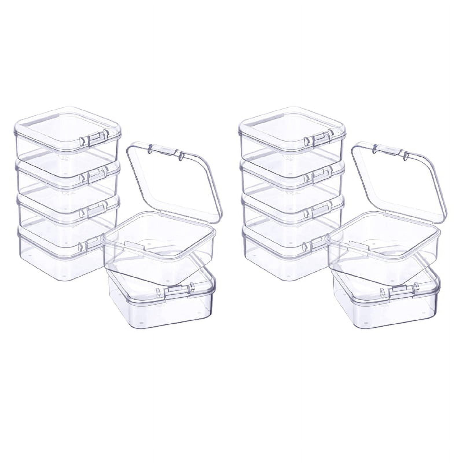 12 Pieces Mini Plastic Clear Storage Box For Collecting Small Items 12-pieces-mini-plastic-clear-storage-box-for-collecting-small-items