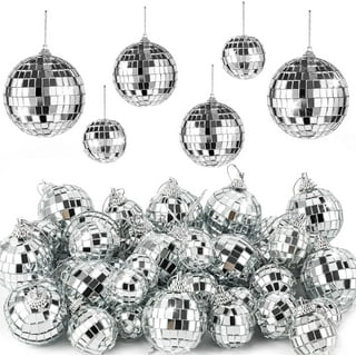 Nvzi 3 pcs 3.2 Inch Disco Ball Mirror Party Christmas Tree