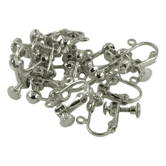 12 Pieces Non Piercing Adjustable Screw Earring Clips Hook Jewelry Findings DIY