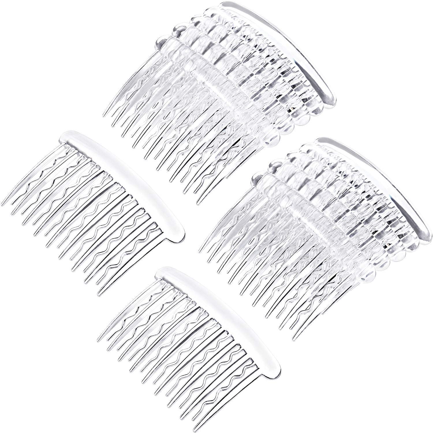 12 Pieces Plastic Teeth Hair Combs Tortoise Side Comb Hair Accessories