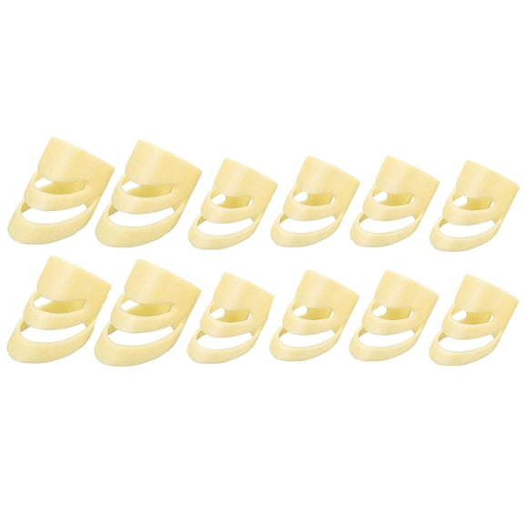 12 Pieces Plastic Thumb Finger Pick Multi Color Adjustable Finger Guitar Pick Hollow Guitar Plectrum For Acoustic Guitar