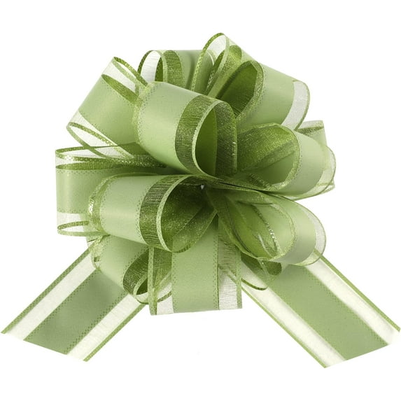 12 Pieces Pull Bow Wrapping Pull Bow Ribbon Pull Bows for Wedding Baskets,6 Inches Diameter Gift Bows, Large Bows for Presents