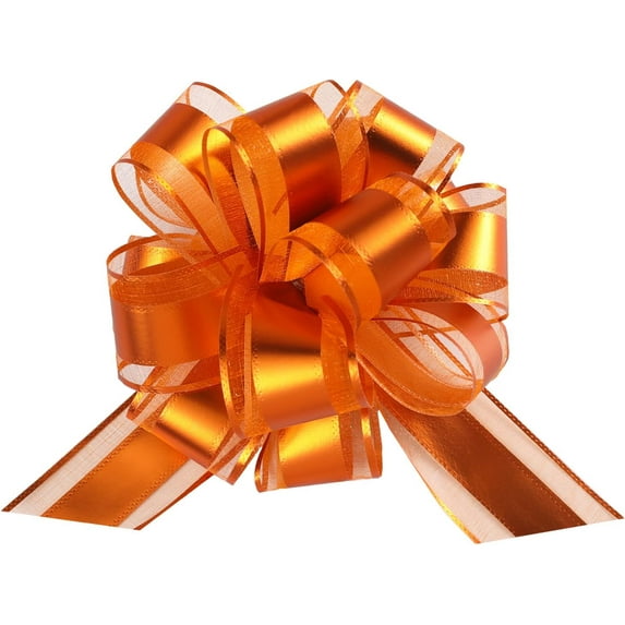 12 Pieces Pull Bow Wrapping Pull Bow Ribbon Pull Bows for Wedding Baskets,6 Inches Diameter Gift Bows, Large Bows for Presents