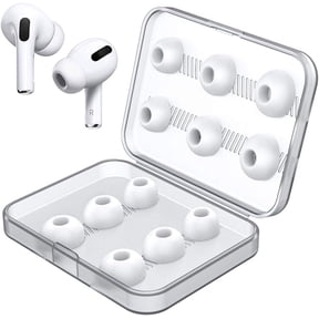 12 Pieces ZHUYING Earbud Tips Replacement Set with Storage Box (S/M/L) , for AirPods Pro/AirPods Pro 2(6 Pairs)