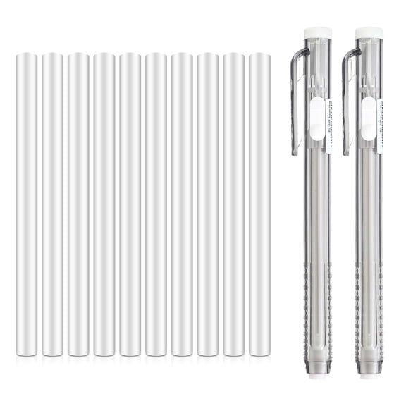 12 Pieces Retractable Mechanical Erasers Pen Shape Erasers Clicks Erasers Pencil Erasers for Students Artists
