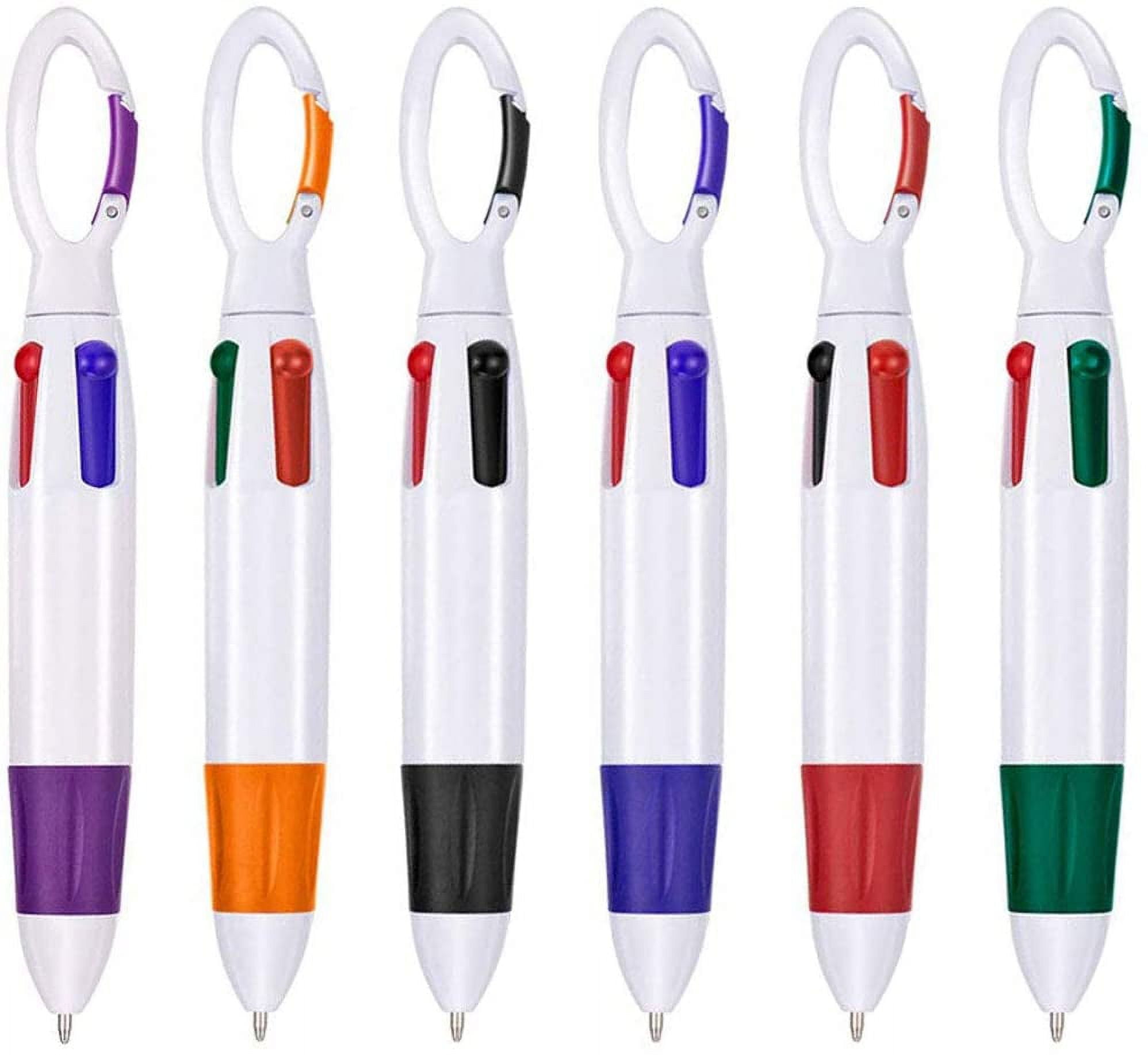 12 Pieces Multicolor Ballpoint Pen 0.5 mm 4-in-1 Colored Pens Fine Point  Nursing Pens Color Changing Pens Retractable Ballpoint Pens for Office  School