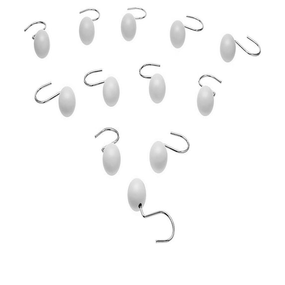 12 Pieces Round Ball Shower Hooks